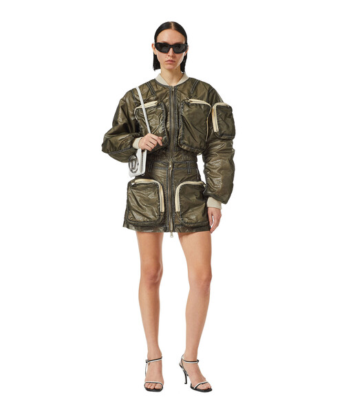 DIESEL（ディーゼル）の「レディース ブルゾン ジャケット ショート丈　3Dポケット（ブルゾン・レディース・カーキ・SMALL/MEDIUM/LARGE/X-SMALL）」の7枚目の写真