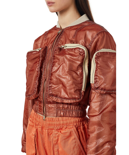 DIESEL（ディーゼル）の「レディース ブルゾン ジャケット ショート丈　3Dポケット（ブルゾン・レディース・カーキ・SMALL/MEDIUM/LARGE/X-SMALL）」の13枚目の写真