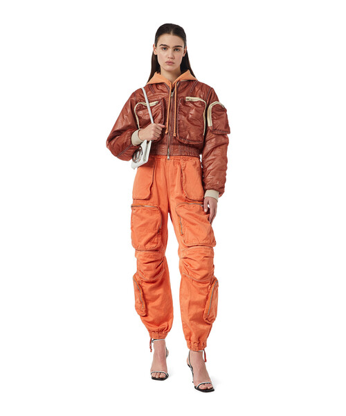 DIESEL（ディーゼル）の「レディース ブルゾン ジャケット ショート丈　3Dポケット（ブルゾン・レディース・カーキ・SMALL/MEDIUM/LARGE/X-SMALL）」の14枚目の写真