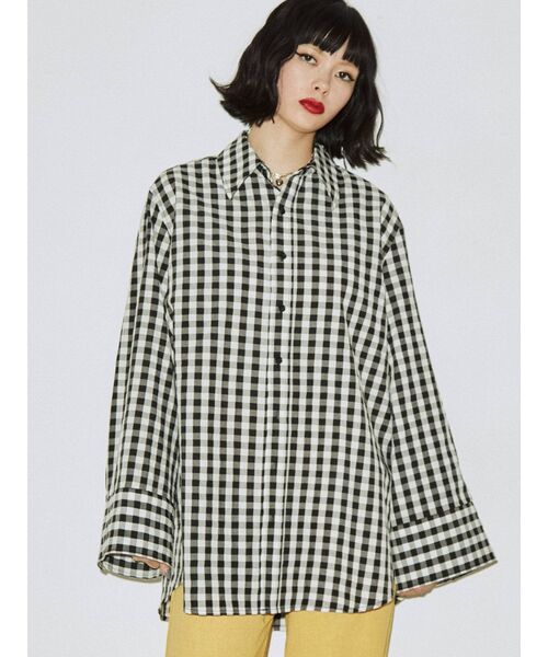 jouetie（ジュエティ）の「ワイドスリーブルーズシャツ（シャツ/ブラウス・レディース・オフホワイト/グリーン/その他1/その他2/ブルー/ピンク・MEDIUM）」の18枚目の写真