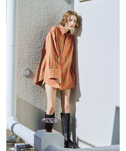 jouetie（ジュエティ）の「ワイドスリーブルーズシャツ（シャツ/ブラウス・レディース・オフホワイト/グリーン/その他1/その他2/ブルー/ピンク・MEDIUM）」の16枚目の写真