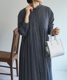 DISCOAT | 【WEB限定】プリーツワンピ(シャツワンピース)