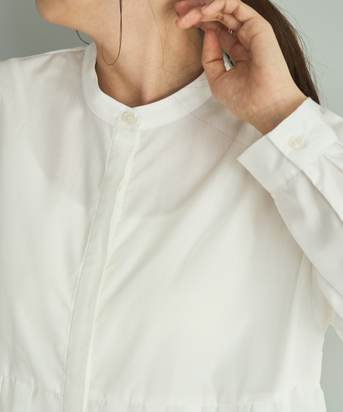 DISCOAT（ディスコート）の「【WEB限定】プリーツワンピ（シャツワンピース・レディース・ホワイト/チャコールグレー/ブラック・FREE）」の7枚目の写真