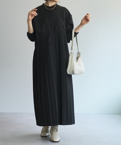 DISCOAT（ディスコート）の「【WEB限定】プリーツワンピ（シャツワンピース・レディース・ホワイト/チャコールグレー/ブラック・FREE）」の17枚目の写真
