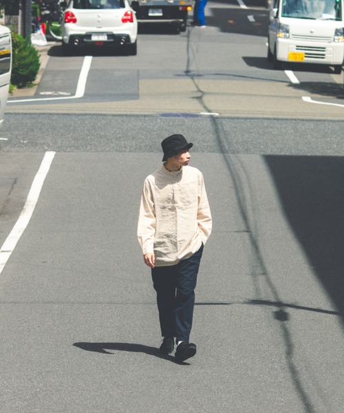 BROKEN BASE（ブロークンベース）の「フィッシャーマンシャツ（シャツ/ブラウス・メンズ・ブルー/ベージュ・MEDIUM/LARGE）」の16枚目の写真