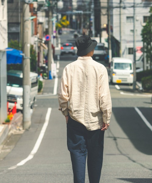 BROKEN BASE（ブロークンベース）の「フィッシャーマンシャツ（シャツ/ブラウス・メンズ・ブルー/ベージュ・MEDIUM/LARGE）」の14枚目の写真