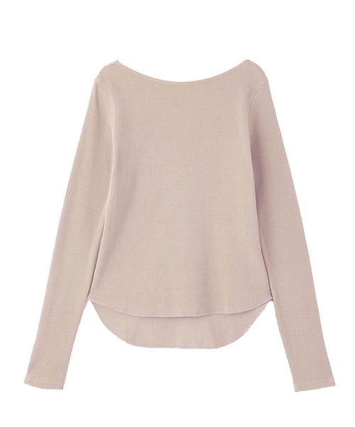 AKTE(アクテ)の「バックラウンドサーマルプルオーバー(Tシャツ/カットソー・レディース・ホワイト×ブラック/ブラック/ベージュ・FREE)」の20枚目の写真