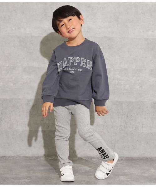 ANAP kids(アナップキッズ)の「スーパーストレッチパンツ(レギンス/スパッツ・キッズ・ブラック/ラベンダー/サックスブルー/ベージュ/グレー・110cm/120cm/130cm/100cm)」の9枚目の写真