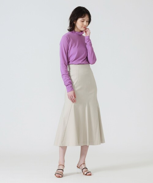 LOVELESS（ラブレス）の「ハイネック シアートップス（その他トップス・レディース・ロイヤルブルー/オフホワイト/ブラック/ライトグリーン/ペールイエロー/ダークパープル・36）」の7枚目の写真