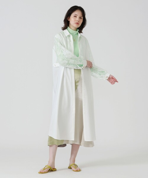 LOVELESS（ラブレス）の「ハイネック シアートップス（その他トップス・レディース・ロイヤルブルー/オフホワイト/ブラック/ライトグリーン/ペールイエロー/ダークパープル・36）」の16枚目の写真