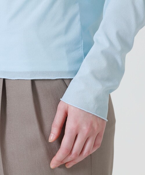 LOVELESS（ラブレス）の「ハイネック シアートップス（その他トップス・レディース・ロイヤルブルー/オフホワイト/ブラック/ライトグリーン/ペールイエロー/ダークパープル・36）」の15枚目の写真