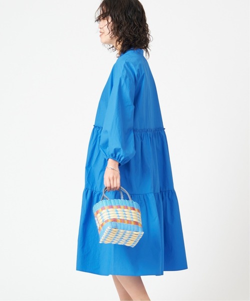 U by SPICK&SPAN(ユーバイスピックアンドスパン)の「ティアード ミディドレス◆(ワンピース・レディース・ホワイト/ブラック/サックスブルー・FREE)」の16枚目の写真