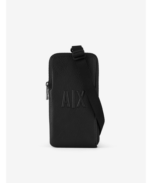 ARMANI EXCHANGE(アルマーニエクスチェンジ)の「【A|X アルマーニ エクスチェンジ】エンボスA|Xロゴ 小物入れ/携帯入れ(その他小物・メンズ・ブラック・FREE)」の2枚目の写真