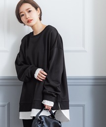 1枚でOK！レイヤードスウェット