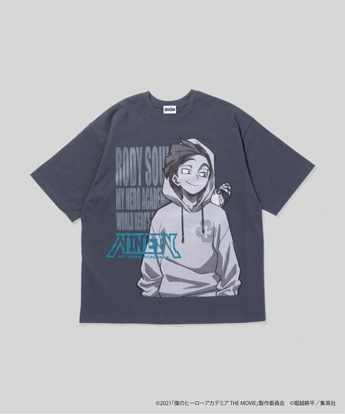 9090(ナインティナインティ)の「僕のヒーローアカデミア × 9090 RODY Tee(Tシャツ/カットソー・メンズ・スミクロ/イエロー・X-LARGE/MEDIUM/LARGE)」の1枚目の写真