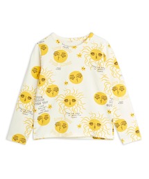 Mini Rodini（ミニロディーニ）の「mini rodini / ムーンアンドサン ロングTシャツ（Tシャツ/カットソー・キッズ）」