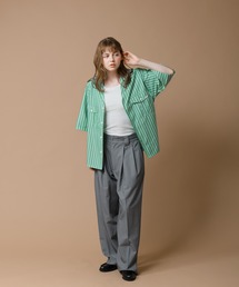 ダブルポケットオープンカラーシャツ