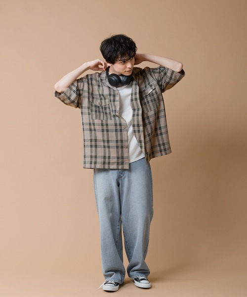 MUHET（ミュエータ）の「ダブルポケットオープンカラーシャツ（シャツ/ブラウス・レディース・レッド/ブルー/グリーン/グレイッシュベージュ・SMALL/MEDIUM/X-LARGE）」の19枚目の写真