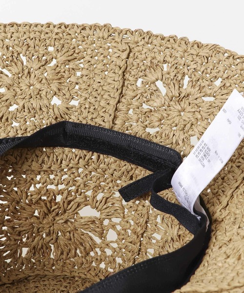 SENSE OF PLACE by URBAN RESEARCH(センスオブプレイスバイアーバンリサーチ)の「クロシェペーパーハット(ハット・レディース・キャメル/ナチュラル・ONE)」の6枚目の写真