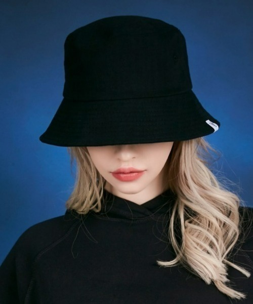VARZAR(バザール)の「VARZAR(バザール)/Herringbone label bucket hat/ヘリンボーン ラベル バケットハット(ハット・レディース・ブラック/ベージュ/ピンク・FREE)」の4枚目の写真