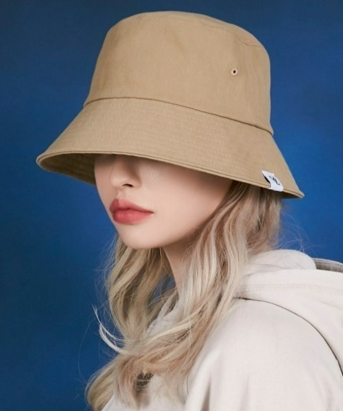 VARZAR(バザール)の「VARZAR(バザール)/Herringbone label bucket hat/ヘリンボーン ラベル バケットハット(ハット・レディース・ブラック/ベージュ/ピンク・FREE)」の5枚目の写真