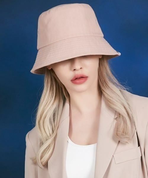 VARZAR(バザール)の「VARZAR(バザール)/Herringbone label bucket hat/ヘリンボーン ラベル バケットハット(ハット・レディース・ブラック/ベージュ/ピンク・FREE)」の6枚目の写真