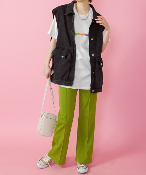 SpRay（スプレイ）の「ツイルポケ付ＢＩＧベスト（ベスト・レディース・ブラック/ブルー/グレー/ブラック×ブラック/ダークブラック・FREE）」の22枚目の写真