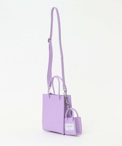 notch.(ノッチ)の「2WAY ミニトートバッグ(ショルダーバッグ・レディース・その他7/パープル/ブラック/グリーン・ONESIZE)」の10枚目の写真