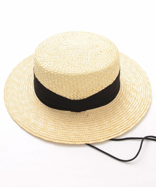 halo commodity(ハロ コモディティー)の「【halo commodity/ハロ コモディティー】Pot Hat カンカン帽 ストローハット(ハット・メンズ・ベージュ・FREE)」の2枚目の写真