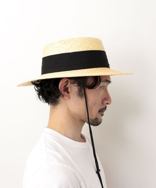 halo commodity(ハロ コモディティー)の「【halo commodity/ハロ コモディティー】Pot Hat カンカン帽 ストローハット(ハット・メンズ・ベージュ・FREE)」の5枚目の写真