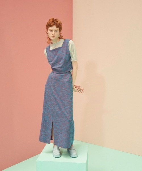 VACANCY(ヴァカンシー)の「ハーフスリーブシアーカラーインナー(Tシャツ/カットソー・レディース・ブラック/ライトグレー/ライトグリーン/ブルー/ライトブルー・FREE)」の13枚目の写真