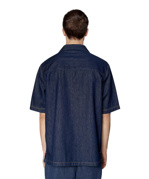 DIESEL（ディーゼル）の「メンズ シャツ デニム 半そで（シャツ/ブラウス・メンズ・インディゴブルー・SMALL/LARGE/X-LARGE/MEDIUM/XX-LARGE/X-SMALL）」の10枚目の写真