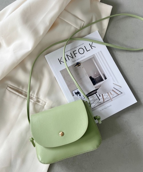 CLEA（クレア）の「【6色展開】ミニショルダーバッグ（ショルダーバッグ・レディース・ホワイト/ミント/ブラウン/ブラック/ダークブラウン/ベージュ・FREE）」の10枚目の写真