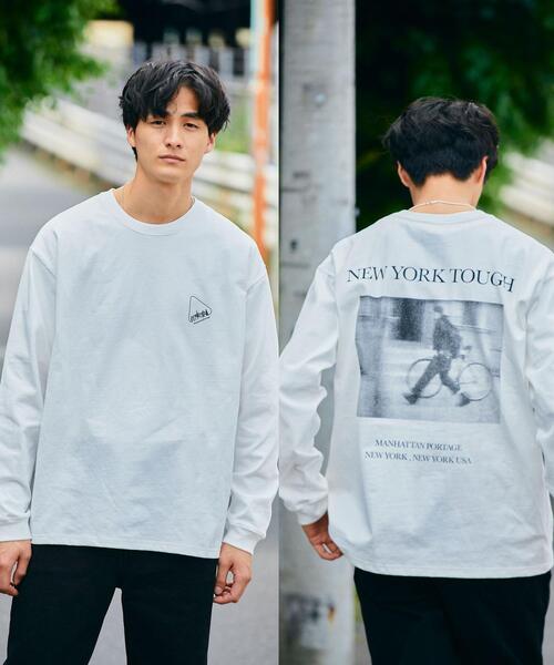 Manhattan Portage（マンハッタンポーテージ）の「【別注】＜Manhattan Portage×GLR＞ フォト プリント 長袖 カットソー ロンT（Tシャツ/カットソー・メンズ・ホワイト/その他1・S/M/L）」の4枚目の写真