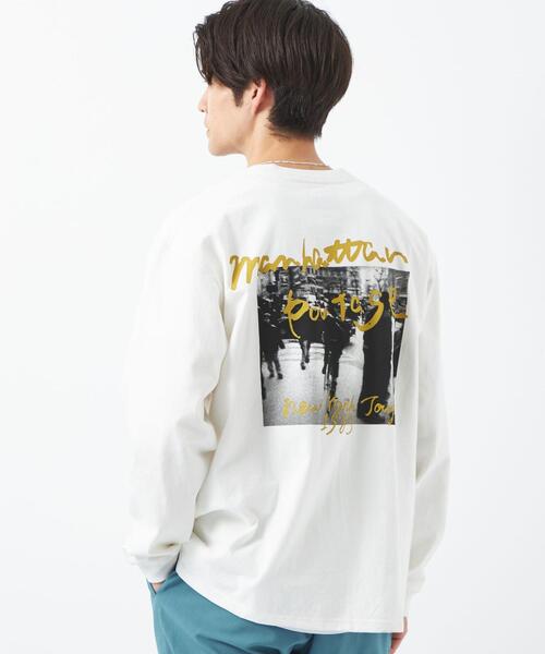 Manhattan Portage（マンハッタンポーテージ）の「【別注】＜Manhattan Portage×GLR＞ フォト プリント 長袖 カットソー ロンT（Tシャツ/カットソー・メンズ・ホワイト/その他1・S/M/L）」の6枚目の写真