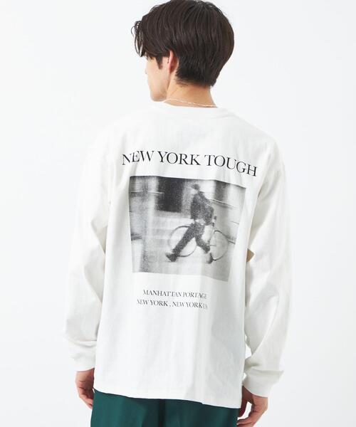 Manhattan Portage（マンハッタンポーテージ）の「【別注】＜Manhattan Portage×GLR＞ フォト プリント 長袖 カットソー ロンT（Tシャツ/カットソー・メンズ・ホワイト/その他1・S/M/L）」の10枚目の写真