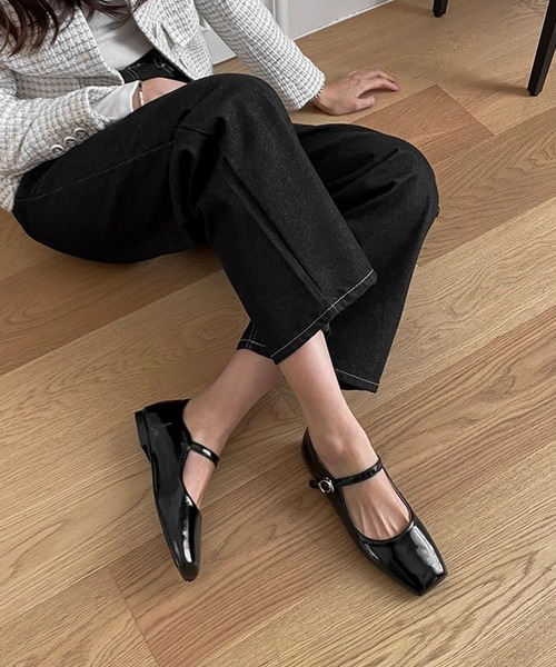 SAPPUN（サプン）の「【LADIES】SAPPUN／スクエアメリージェーン　2345762（バレエシューズ・レディース・その他2/ブラック/ダークブルー・SMALL/LARGE）」の6枚目の写真