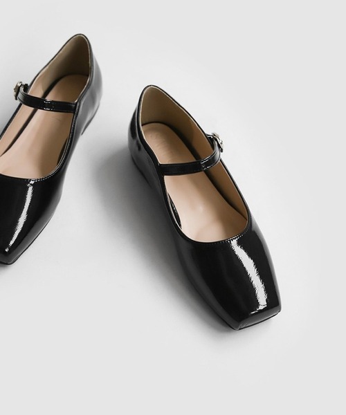 SAPPUN（サプン）の「【LADIES】SAPPUN／スクエアメリージェーン　2345762（バレエシューズ・レディース・その他2/ブラック/ダークブルー・SMALL/LARGE）」の4枚目の写真