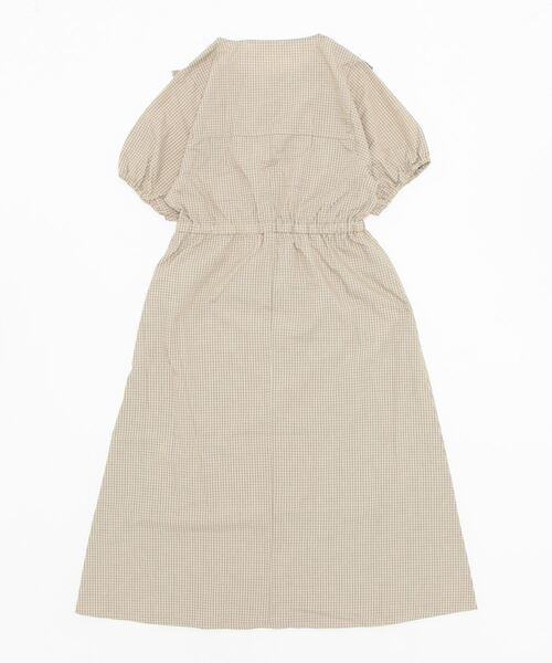ehka sopo（エヘカソポ）の「チェック／無地アソートフリルワンピース（ワンピース・レディース・ベージュ/グリーン/キナリ・ﾌﾘ-）」の10枚目の写真