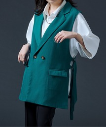 サイドベルトテーラードジレ