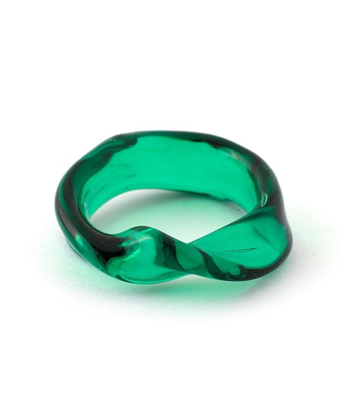 ANEMONE（アネモネ）の「カラーガラスリング[C]（リング・レディース・ベージュ/グリーン・FREE）」の10枚目の写真