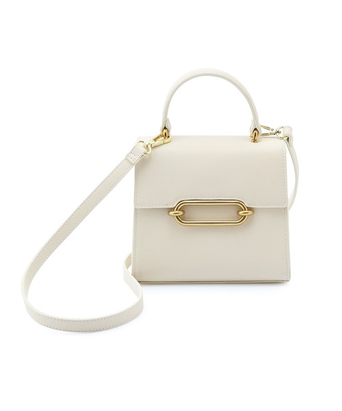 ADAM ET ROPE'（アダムエロペ）の「【サステナブル】リサイクルレザー2WAYショルダーバッグ（ショルダーバッグ・レディース・ホワイト/ブラック・FREE）」の17枚目の写真