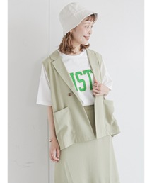 ehka sopo | ダブル釦テーラードジレ(セットアップ可)(ベスト)