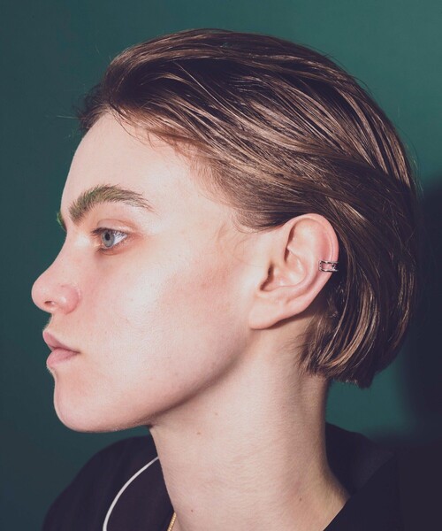 and cloud（アンドクラウド）の「Nocturnal Binary star Earcuff（イヤーカフ・レディース・ブラック/シルバー/イエローゴールド・FREE）」の7枚目の写真