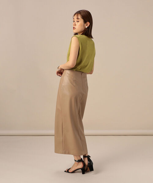 NOLLEY’S Sophi（ノーリーズソフィ）の「《手洗い可能》ラメハイネックノースリーブプルオーバーニット（ニット/セーター・レディース・ライトグリーン/ブラウン/ベージュ/ブラック・38/36）」の8枚目の写真