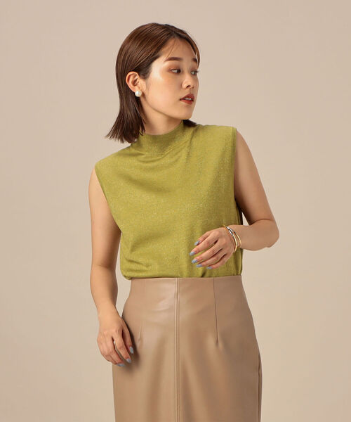 NOLLEY’S Sophi（ノーリーズソフィ）の「《手洗い可能》ラメハイネックノースリーブプルオーバーニット（ニット/セーター・レディース・ライトグリーン/ブラウン/ベージュ/ブラック・38/36）」の13枚目の写真