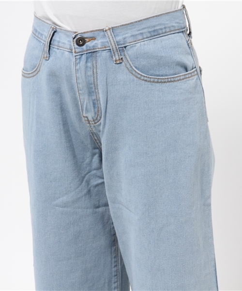 WEGO(ウィゴー)の「WEGO/デニムバギーパンツ(デニムパンツ・レディース・インディゴブルー/ライトインディゴブルー・MEDIUM/LARGE)」の6枚目の写真