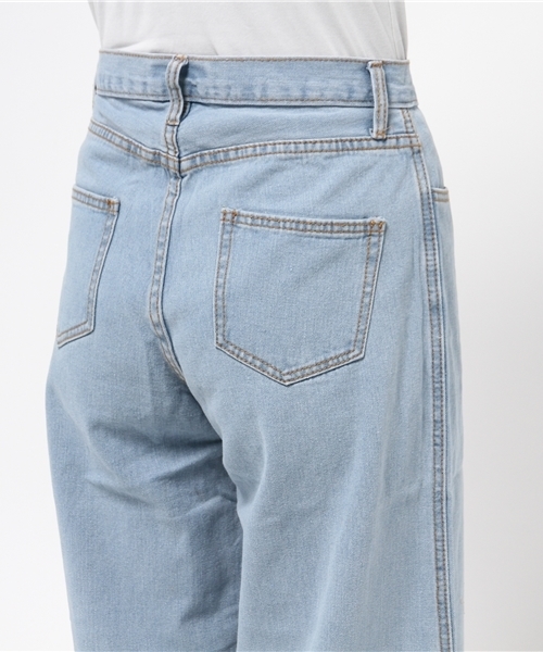 WEGO(ウィゴー)の「WEGO/デニムバギーパンツ(デニムパンツ・レディース・インディゴブルー/ライトインディゴブルー・MEDIUM/LARGE)」の7枚目の写真