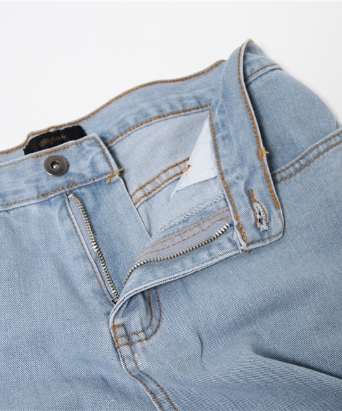 WEGO(ウィゴー)の「WEGO/デニムバギーパンツ(デニムパンツ・レディース・インディゴブルー/ライトインディゴブルー・MEDIUM/LARGE)」の10枚目の写真