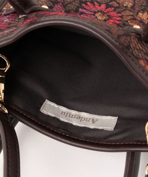 Andemiu（アンデミュウ）の「ゴブランミニバック123434（ショルダーバッグ・レディース・ピンク/ブルー/アイボリー・FREE）」の8枚目の写真